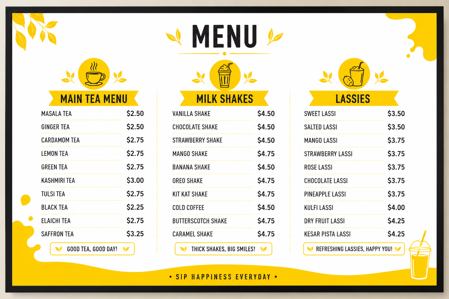 Menu Board